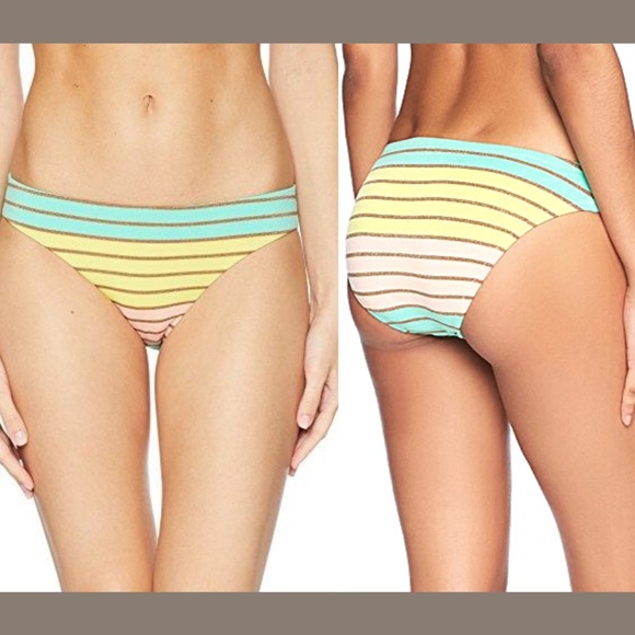 NEW Trina Turk Metallic Stripe‎ Hipster Bottom 6 - Picture 1 of 12